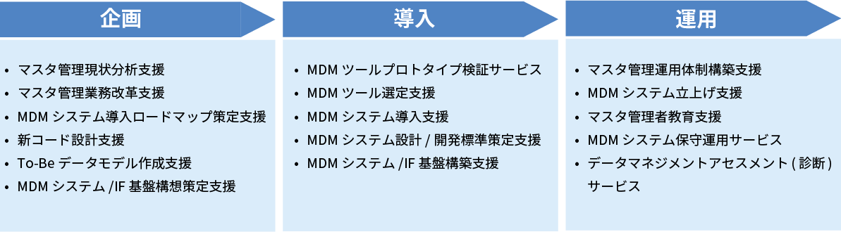 MDM introduction support service menu