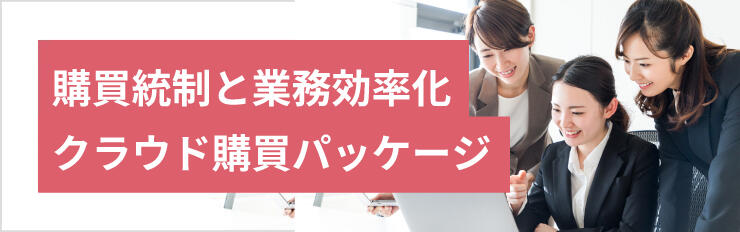 購買統制と業務効率化
クラウド購買パッケージ